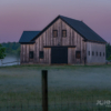 Foggy Barn Sunrise